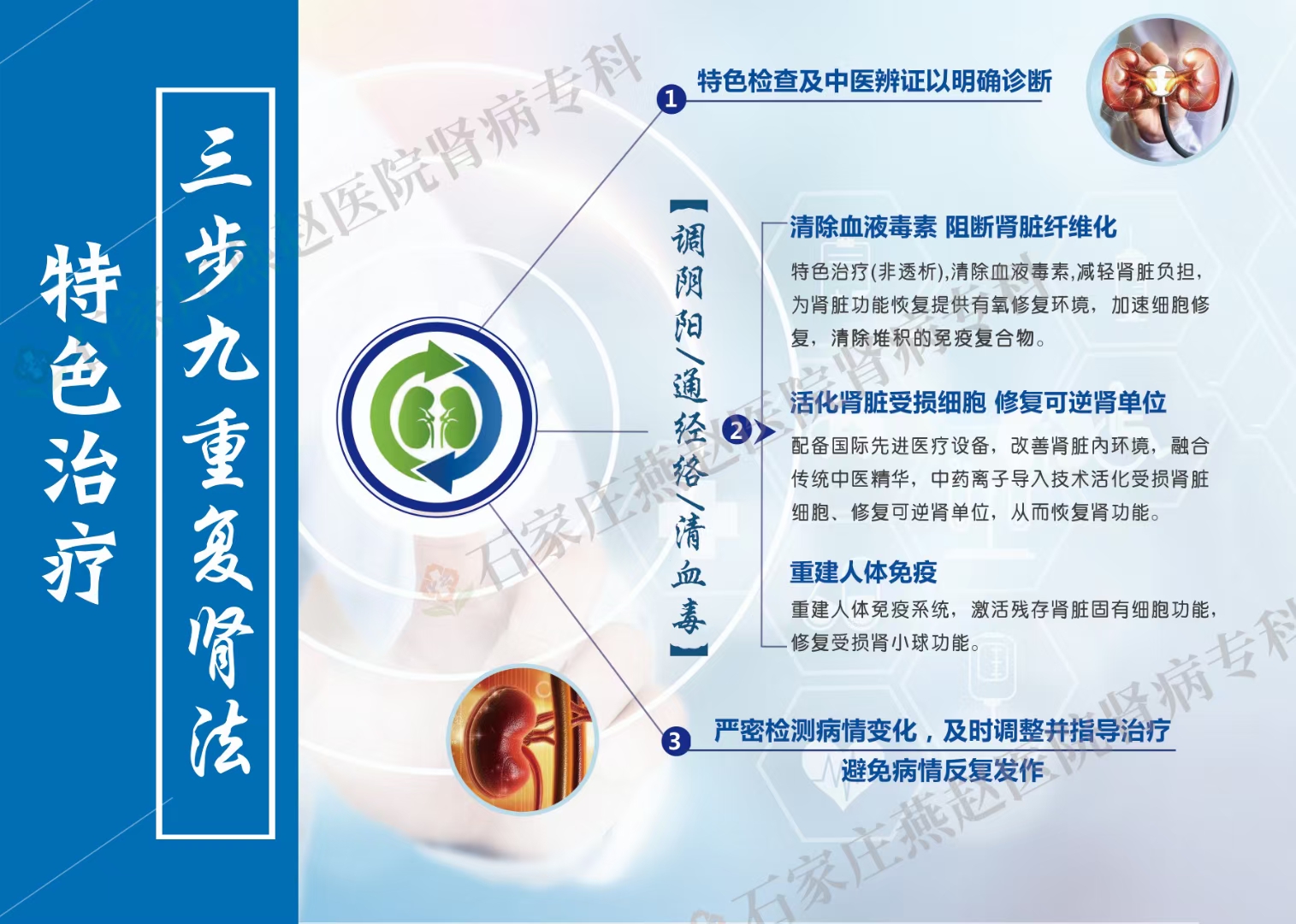 石家庄燕赵医院肾病科特色治疗方案 - 三步九重复肾法